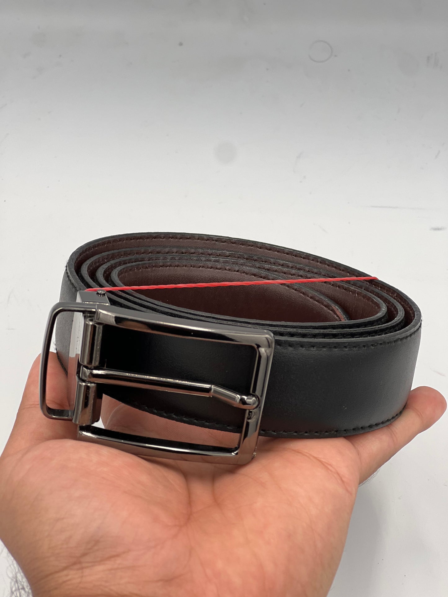 Men’s Turning Buckle Leather Belt